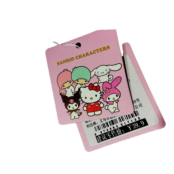 Hello Kitty Pale Pink Canvas Cosmetic Makeup Bag Travel Bag Kawaii 10x6x2 3/4 - Picture 4 of 8
